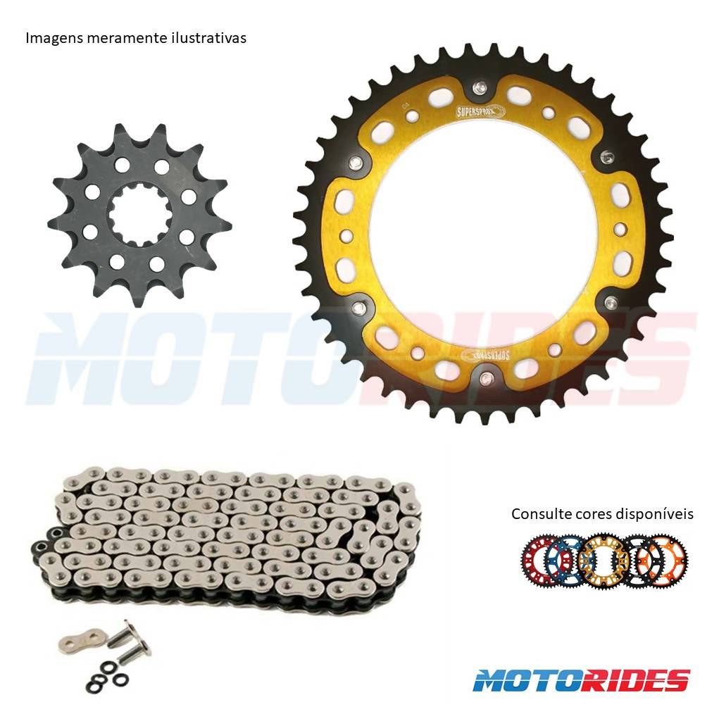 Kit relação SuperSprox + CZ Chains X'Ring passo 525 - XT 660 R