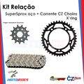 Kit relação SuperSprox aço + CZ Chains X